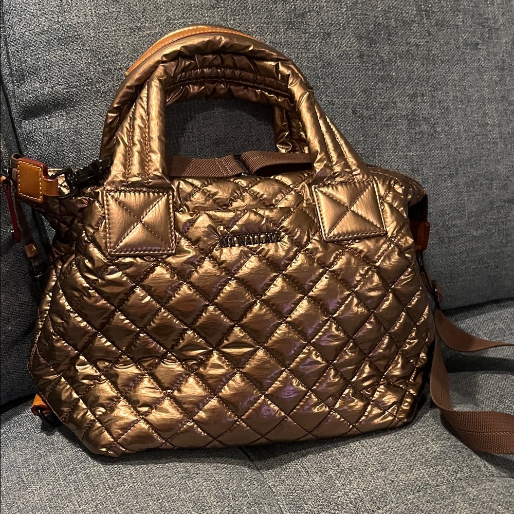 MZ Wallace bronze shoulder bag